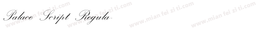 Palace Script Regula字体转换